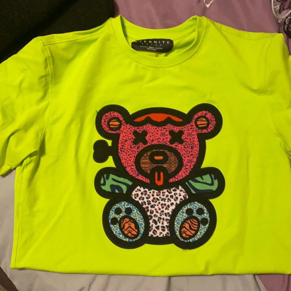 Bear Lime Green Shirt